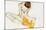 Girl with Yellow Scarf-Egon Schiele-Mounted Art Print