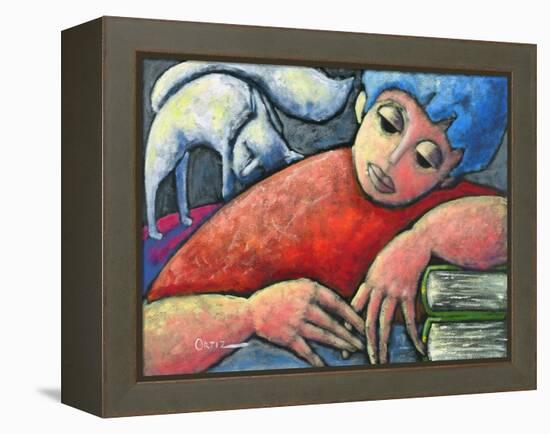 Girl-Oscar Ortiz-Framed Premier Image Canvas