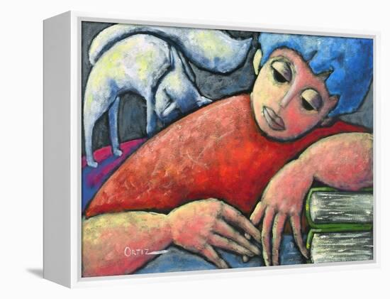 Girl-Oscar Ortiz-Framed Premier Image Canvas