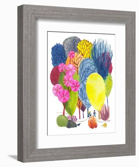 Girlfriend Hike-Kerstin Stock-Framed Art Print