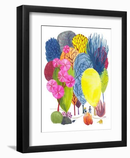 Girlfriend Hike-Kerstin Stock-Framed Art Print