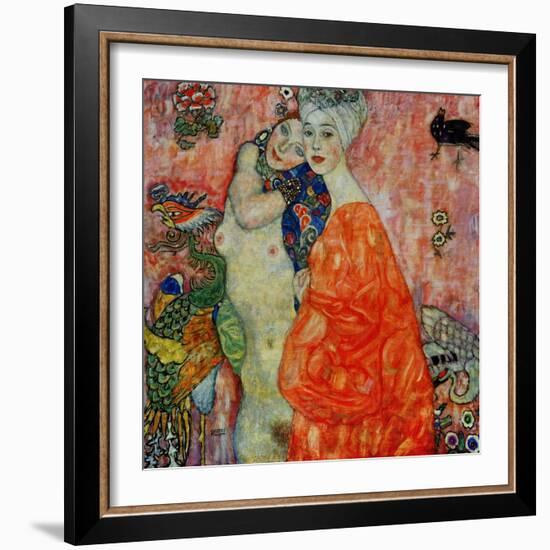 Girlfriends, 1916-1917-Gustav Klimt-Framed Giclee Print