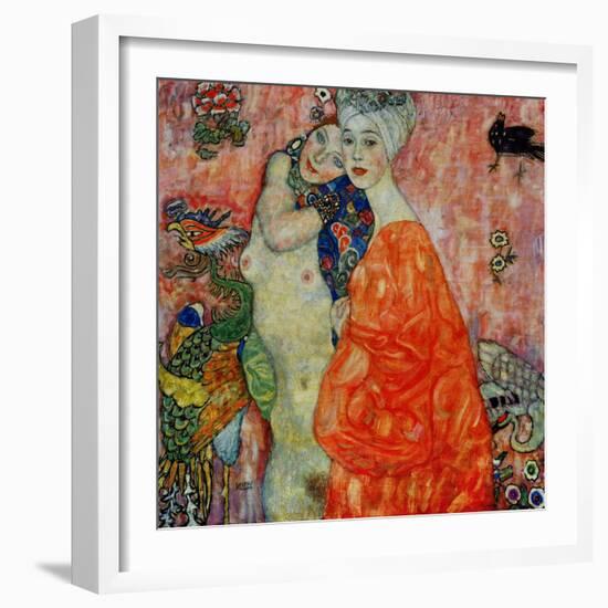 Girlfriends, 1916-1917-Gustav Klimt-Framed Giclee Print