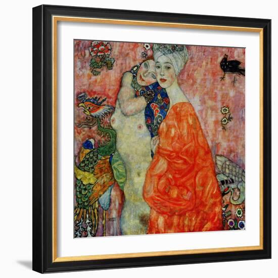 Girlfriends, 1916-1917-Gustav Klimt-Framed Giclee Print