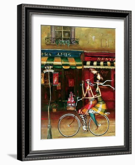 Girlfriends in Paris-Jennifer Garant-Framed Giclee Print