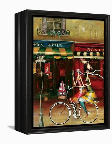 Girlfriends in Paris-Jennifer Garant-Framed Premier Image Canvas