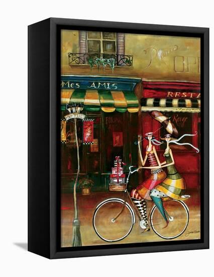 Girlfriends in Paris-Jennifer Garant-Framed Premier Image Canvas