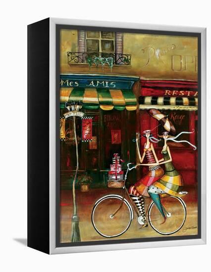 Girlfriends in Paris-Jennifer Garant-Framed Premier Image Canvas