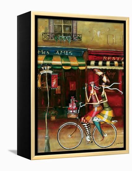 Girlfriends in Paris-Jennifer Garant-Framed Premier Image Canvas