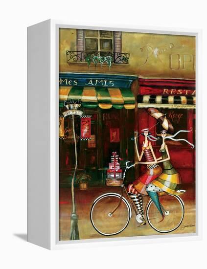 Girlfriends in Paris-Jennifer Garant-Framed Premier Image Canvas