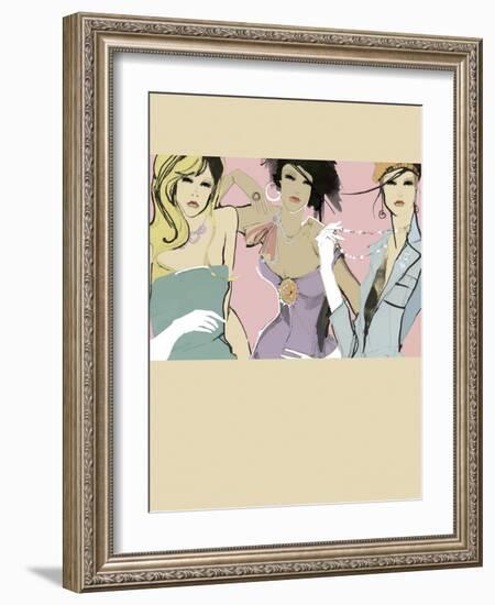 Girlfriends-Ashley David-Framed Giclee Print