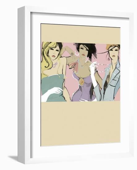 Girlfriends-Ashley David-Framed Giclee Print