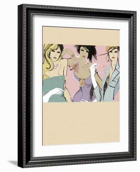 Girlfriends-Ashley David-Framed Giclee Print