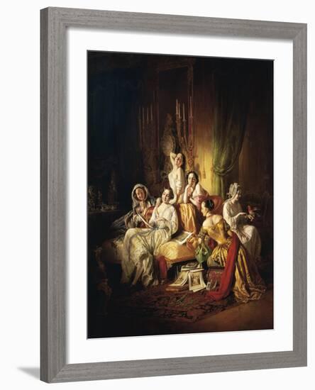 Girls after the Dance, 1850-Juan de Flandes-Framed Giclee Print