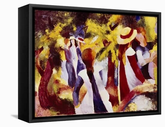 Girls Among Trees-Auguste Macke-Framed Premier Image Canvas