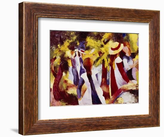 Girls Among Trees-Auguste Macke-Framed Giclee Print