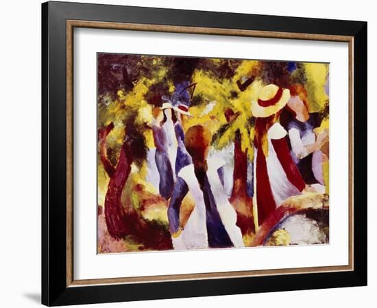 Girls Among Trees-Auguste Macke-Framed Giclee Print