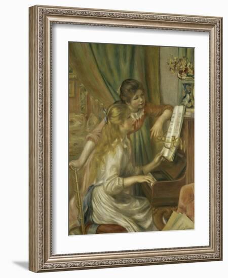 Girls at the Piano, c.1892-Pierre-Auguste Renoir-Framed Giclee Print