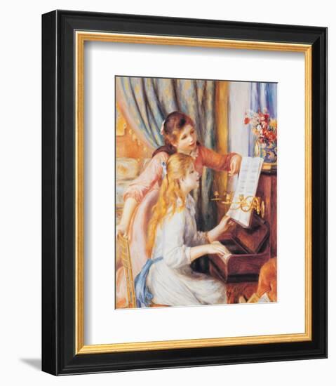 Girls at the Piano-Pierre-Auguste Renoir-Framed Art Print