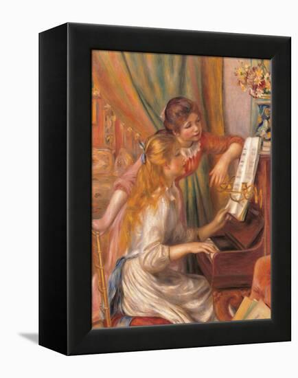 Girls at the Piano-Pierre-Auguste Renoir-Framed Premier Image Canvas