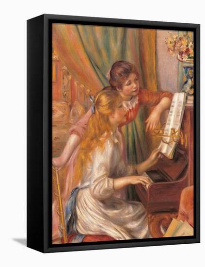 Girls at the Piano-Pierre-Auguste Renoir-Framed Premier Image Canvas