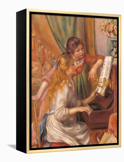 Girls at the Piano-Pierre-Auguste Renoir-Framed Premier Image Canvas