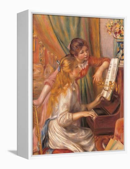 Girls at the Piano-Pierre-Auguste Renoir-Framed Premier Image Canvas