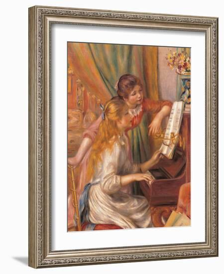 Girls at the Piano-Pierre-Auguste Renoir-Framed Giclee Print