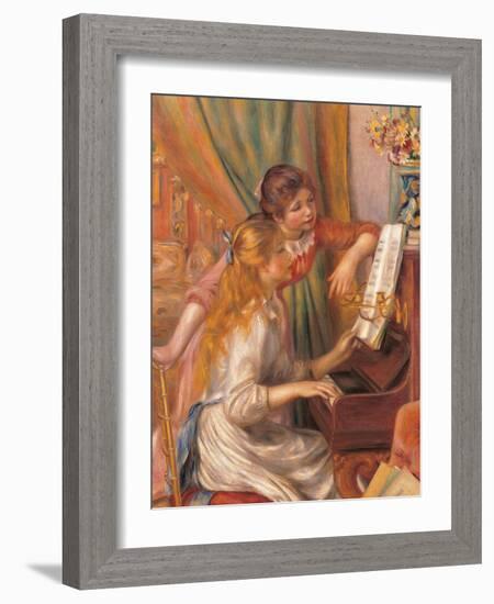 Girls at the Piano-Pierre-Auguste Renoir-Framed Giclee Print