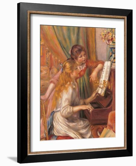 Girls at the Piano-Pierre-Auguste Renoir-Framed Giclee Print