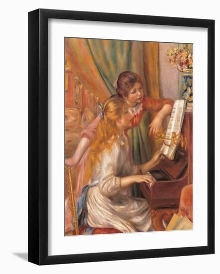 Girls at the Piano-Pierre-Auguste Renoir-Framed Giclee Print