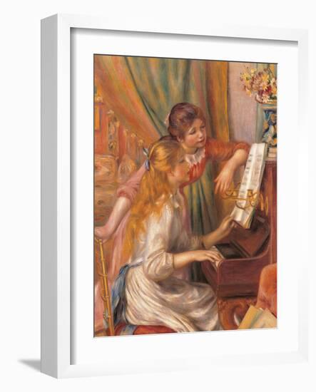 Girls at the Piano-Pierre-Auguste Renoir-Framed Giclee Print