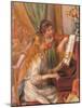 Girls at the Piano-Pierre-Auguste Renoir-Mounted Giclee Print