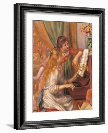 Girls at the Piano-Pierre-Auguste Renoir-Framed Giclee Print