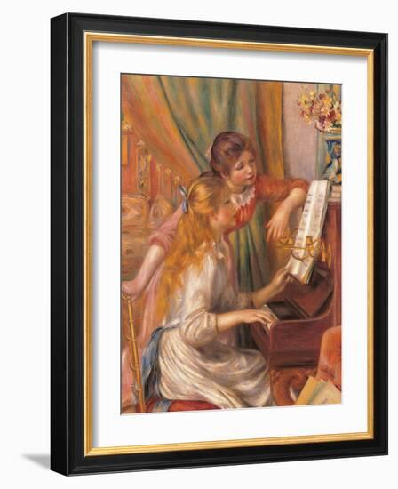 Girls at the Piano-Pierre-Auguste Renoir-Framed Giclee Print