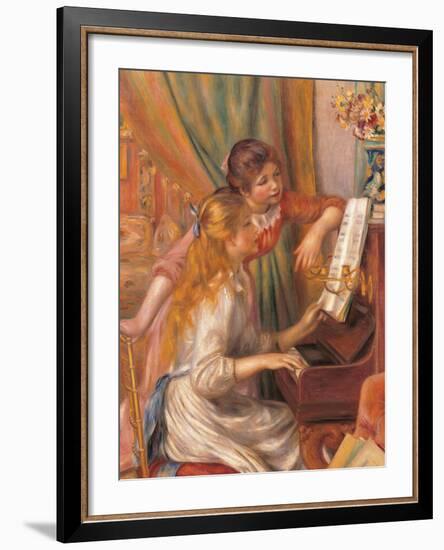 Girls at the Piano-Pierre-Auguste Renoir-Framed Giclee Print