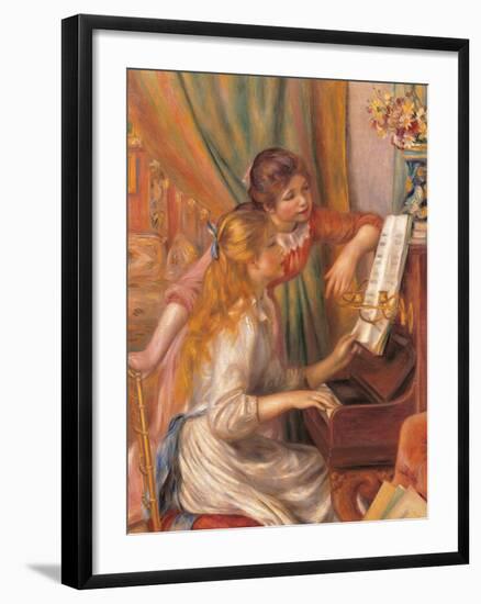 Girls at the Piano-Pierre-Auguste Renoir-Framed Giclee Print