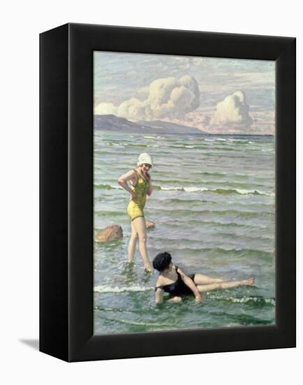 Girls Bathing-Paul Fischer-Framed Premier Image Canvas