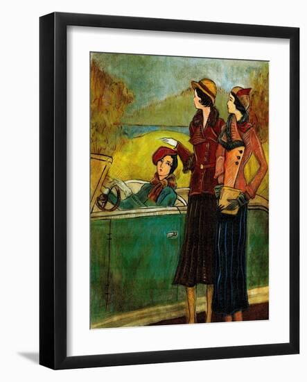 Girls & Cars I-Danielle Harrington-Framed Art Print