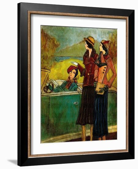 Girls & Cars I-Danielle Harrington-Framed Art Print