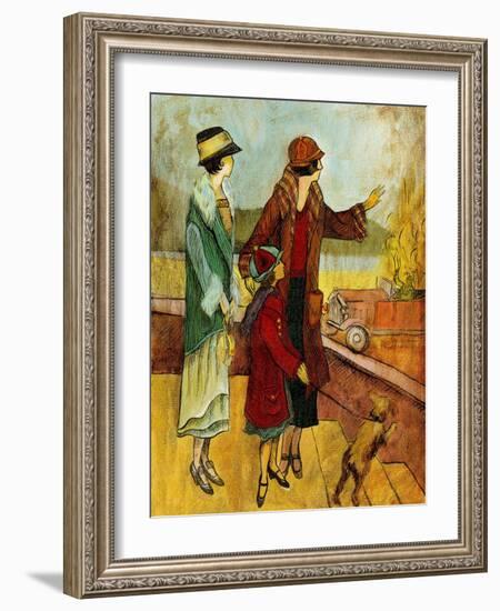 Girls & Cars II-Danielle Harrington-Framed Art Print