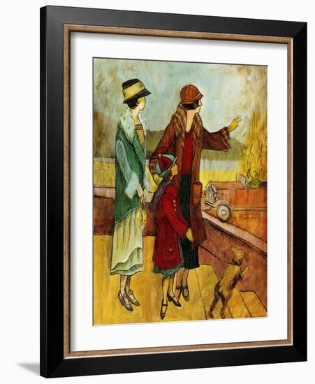 Girls & Cars II-Danielle Harrington-Framed Art Print