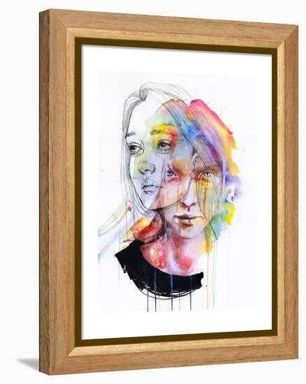 Girls Change Colors-Agnes Cecile-Framed Stretched Canvas