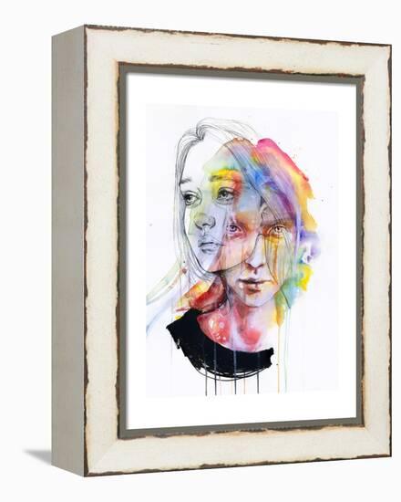 Girls Change Colors-Agnes Cecile-Framed Stretched Canvas