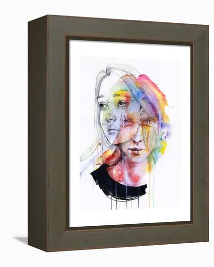 Girls Change Colors-Agnes Cecile-Framed Stretched Canvas