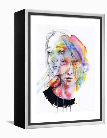 Girls Change Colors-Agnes Cecile-Framed Stretched Canvas