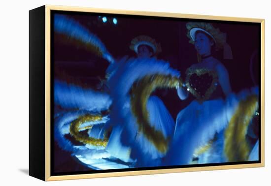 Girls Dancing in Glow-In-The-Dark Costumes, at the Takarazuka Theatre, Tokyo, Japan, 1962-Eliot Elisofon-Framed Premier Image Canvas