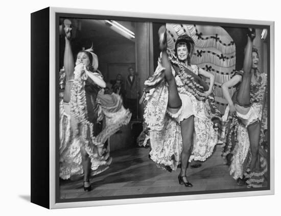 Girls Dancing the Can-Can at Baltarbarin Nightclub in Paris-null-Framed Premier Image Canvas