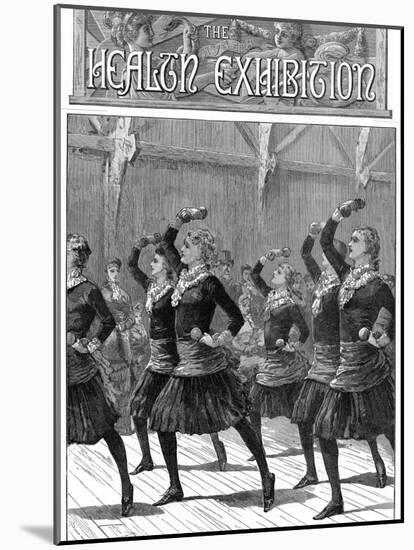 Girls Doing Gymnastics, 1884-null-Mounted Photographic Print