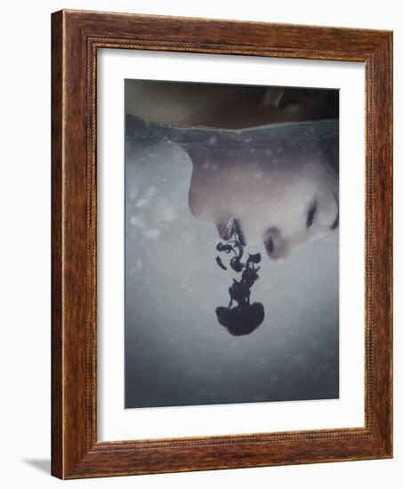 Girls Face in Water-Carolina Hernandez-Framed Photographic Print